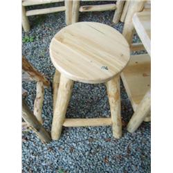 CHOICE ON 4: Montana Lodge pole pine short barstools  (248)