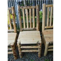 CHOICE ON 11: Montana Lodge pole pine dining room chairs  (248)
