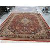 Image 1 : 12x8 red and blue beautiful hand knotted oriental carpet (258)