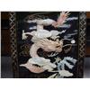 Image 2 : Lot of four oriental panels with mother of pearl flowers and dragons (259)
