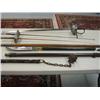 Image 1 : Lot of fencing swords and horned handled knife, axe and spear, Spanish pike (259)