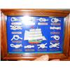 Image 6 : Lot of 2 shelves of nautical ships in a bottle & shadow boxes (8888)