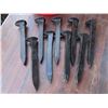 Image 1 : 9 rail spikes