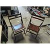 Image 1 : 2 matching stained oak chairs