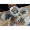 Image 2 : 4 pails of hardware
