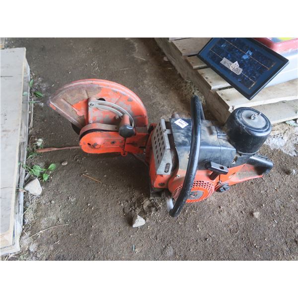 gas chop saw- works good