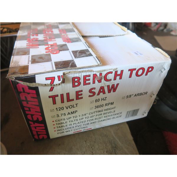 7 inch bench top tile saw