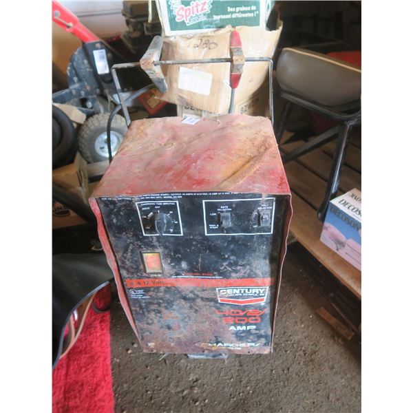 old service station battery charger works