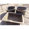 Image 3 : 3 rubber feed pails