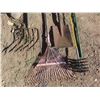 Image 2 : pitch fork , rake , chimney brush and shovel