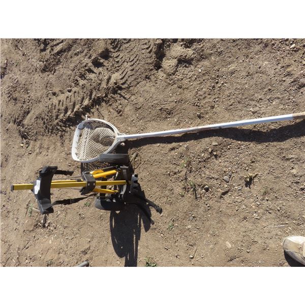 club caddy and lacrosse stick