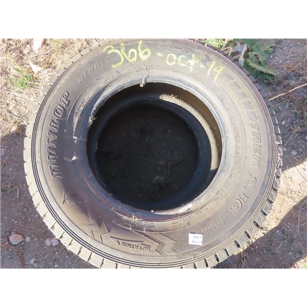 two like new Dunlop 235-70-R16 m+s tires