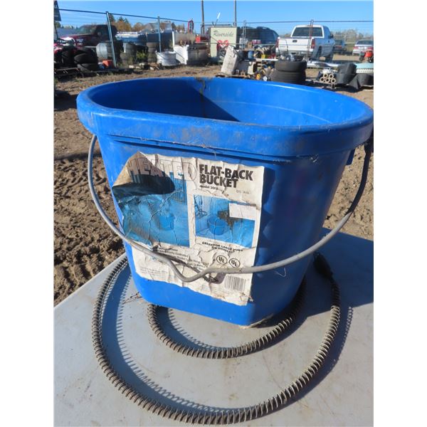 heated flat back bucket