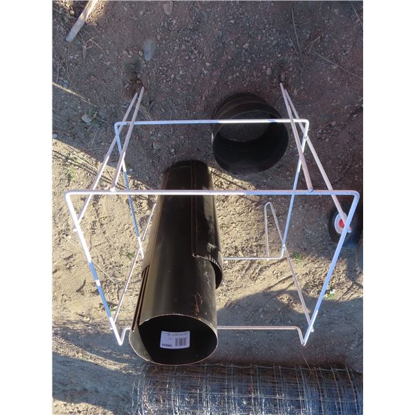 metal stand and chimney pipe
