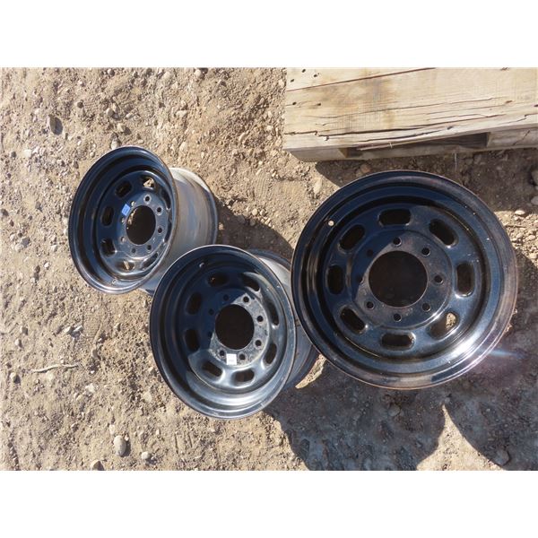 16x7 ford 8 bolt 170mm rims set of 3