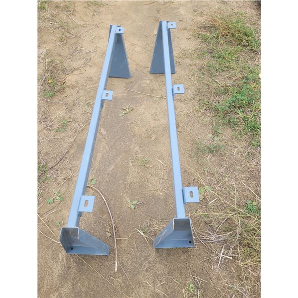 2 steel brackets 50.25" x 15.75" with 2.5 x 8" ends