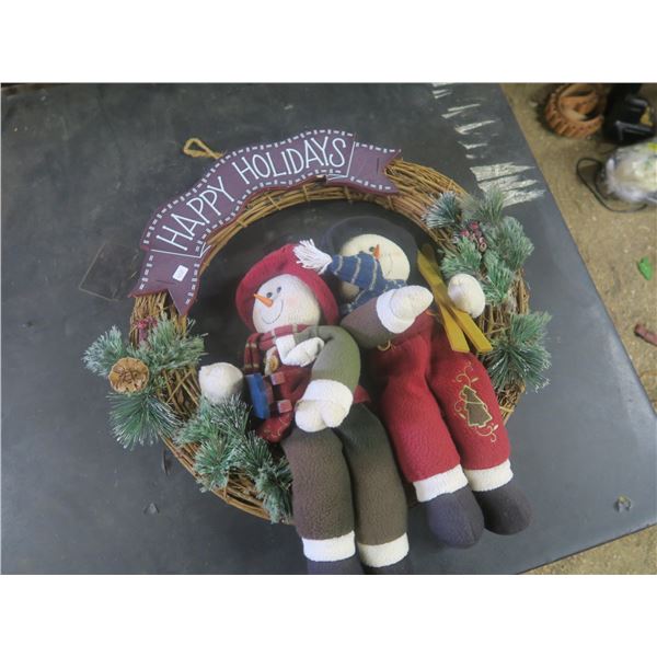 Christmas wreath 21 inches across