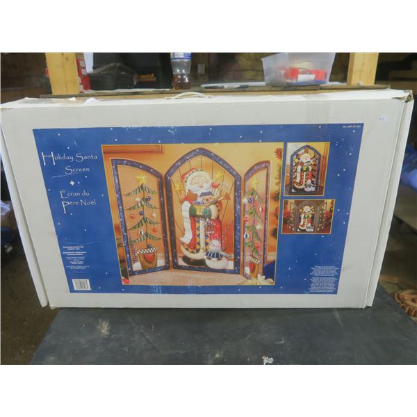 great condition Christmas fireplace screen