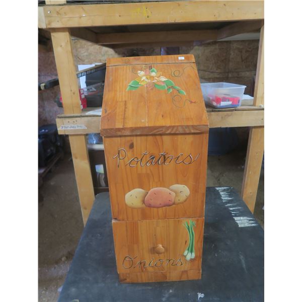 potato or onion bin 12 inches wide 13inches deep
