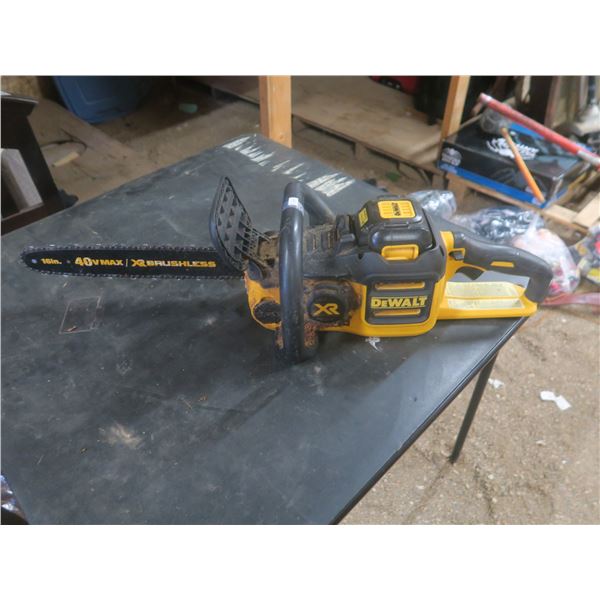 Dewalt txr battery-powered chainsaw (needs new battery)
