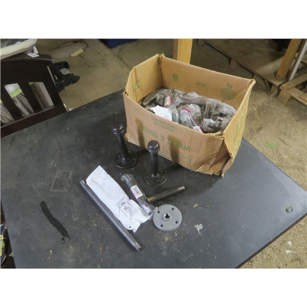 assortment of new 1/2inch black pipe