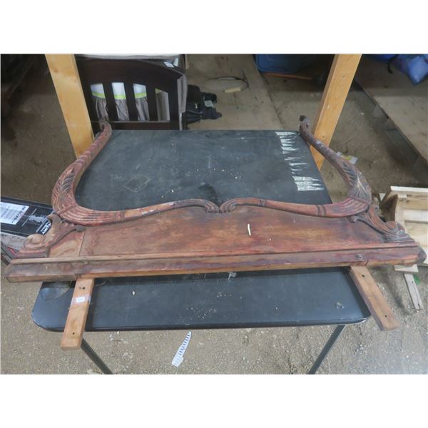 misc. antique wood and mirrors