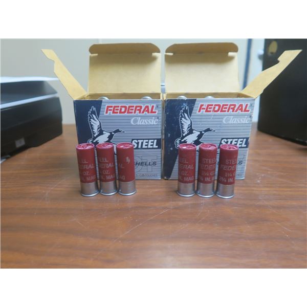 2 boxes of federal classic steel shot shells