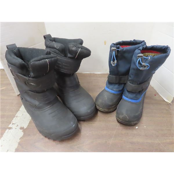 size 12 kids winter boots , size 7 women's winter boots