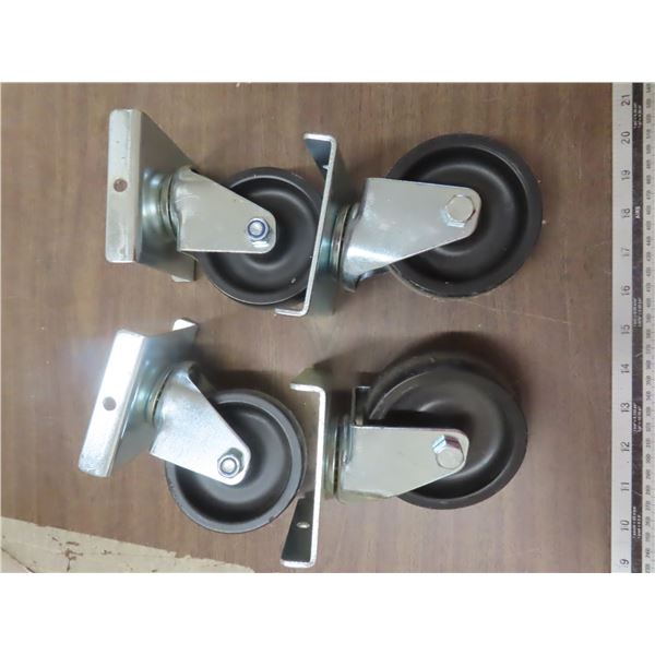 4 swivel casters