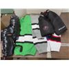 Image 1 : youth hockey pants size youth large , socks and shin guards