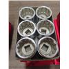 Image 2 : six sets of six  3/8 or 13/16 sockets