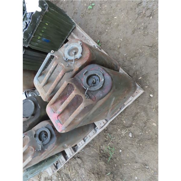 two military gas cans