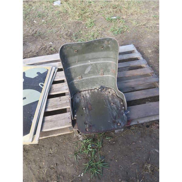 vintage army truck seat