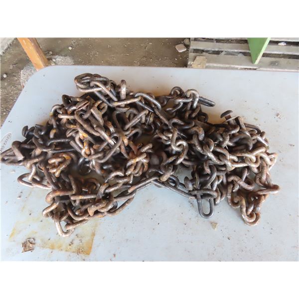 three sets of tire chains