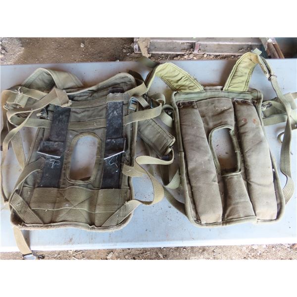 2 army canine harnesses