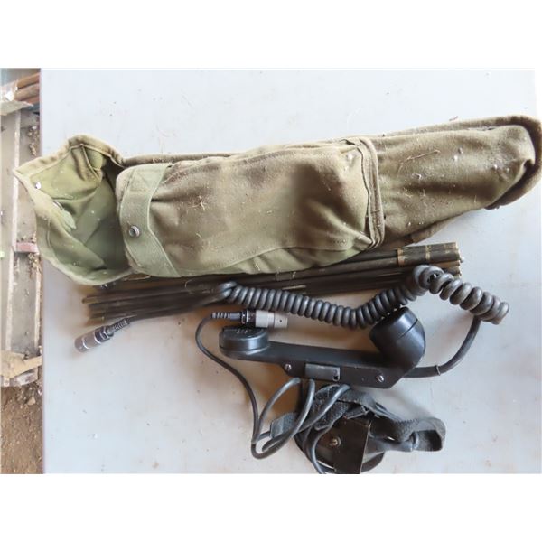 army telephone and antenna
