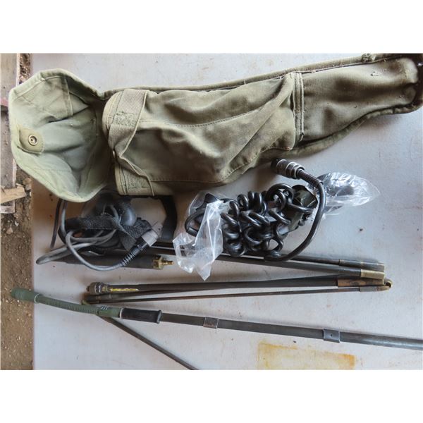 army telephone and antenna