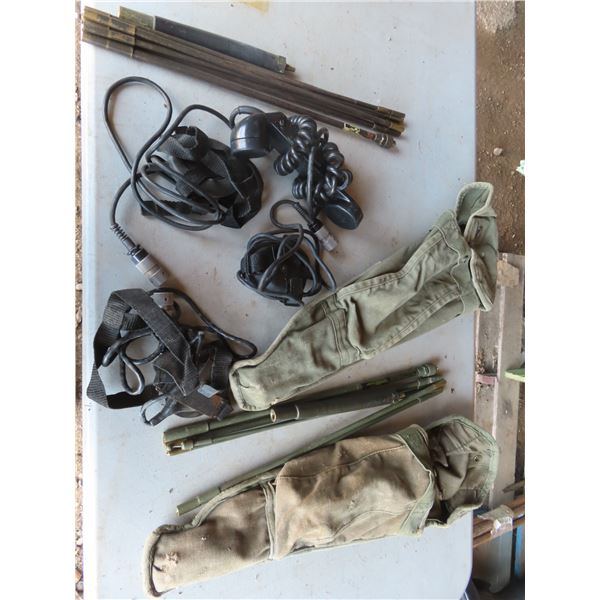 two army telephone kits one is incomplete