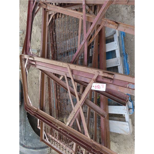 lot of stackable Canadian forces bunk beds