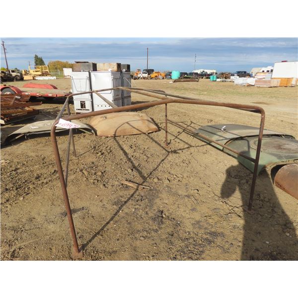 Canadian forces steel framed truck box canopy frame