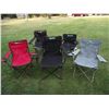 Image 1 : 5 Folding Camp chairs, experienced at camping with a couple holes here and there.