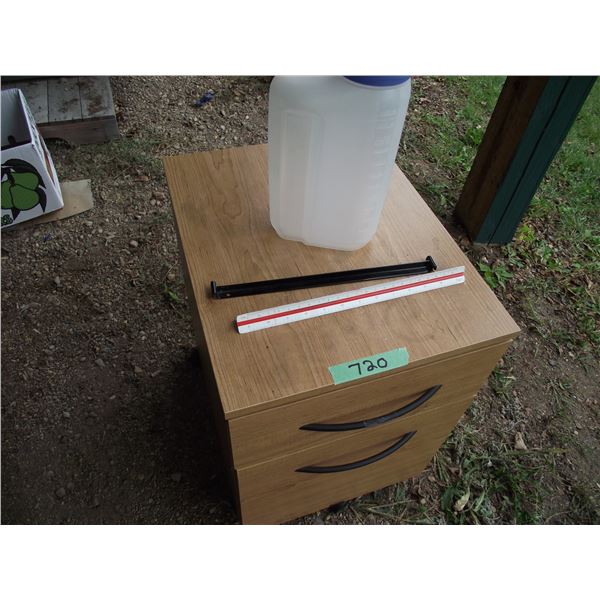 1- Mini Filing Cabinet, odds and ends included.