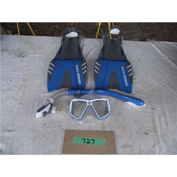 Kids Snorkel, Fin and Goggle set