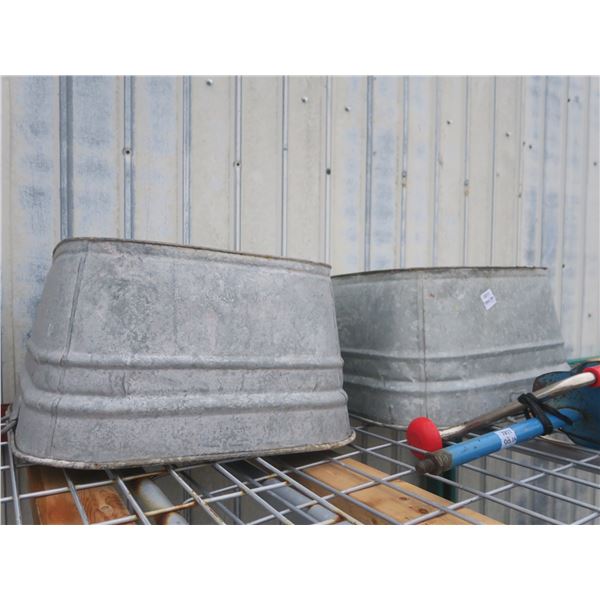 2 rec, 1 round wash tubs