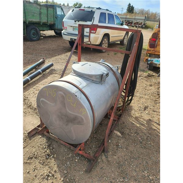 sprayer tank and frame