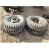 Image 1 : set of 4 rims and tires for 6x6 army truck - Goodyear 11.00-20