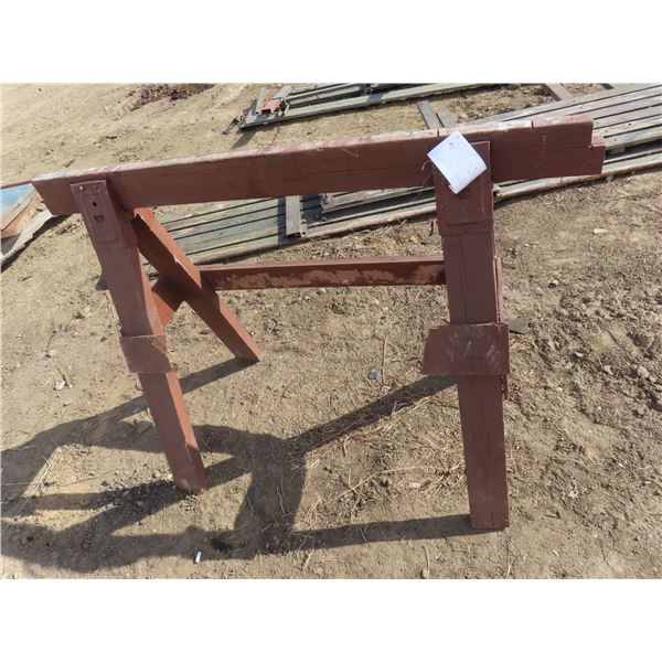 wooden saw horse