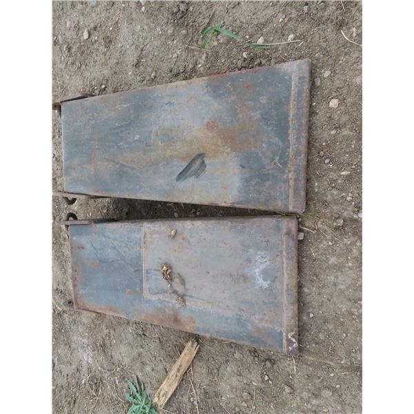 pair of CAF wheel chocks