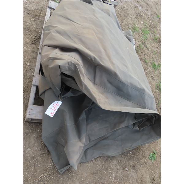 Canadian armed forces canvas tent with windows