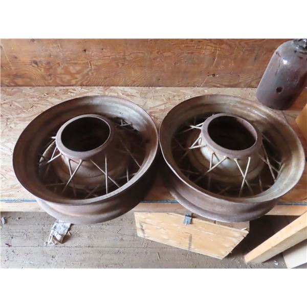 two antique rims - 5 bolt
